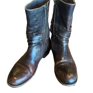 Bed Stu leather brown boots women’s sz 5.5 booties short boots